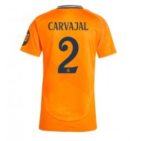 Camiseta Real Madrid Daniel Carvajal #2 Visitante Equipación para mujer 2024-25 manga corta